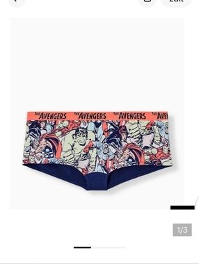 🆕2X MARVEL THE AVENGERS COTTON BOYSHORT PANTY